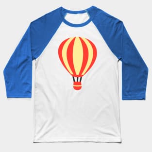 Classic Red and Yellow Hot air Balloon Baseball T-Shirt